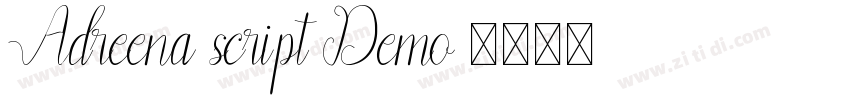 Adreena script Demo 字体转换